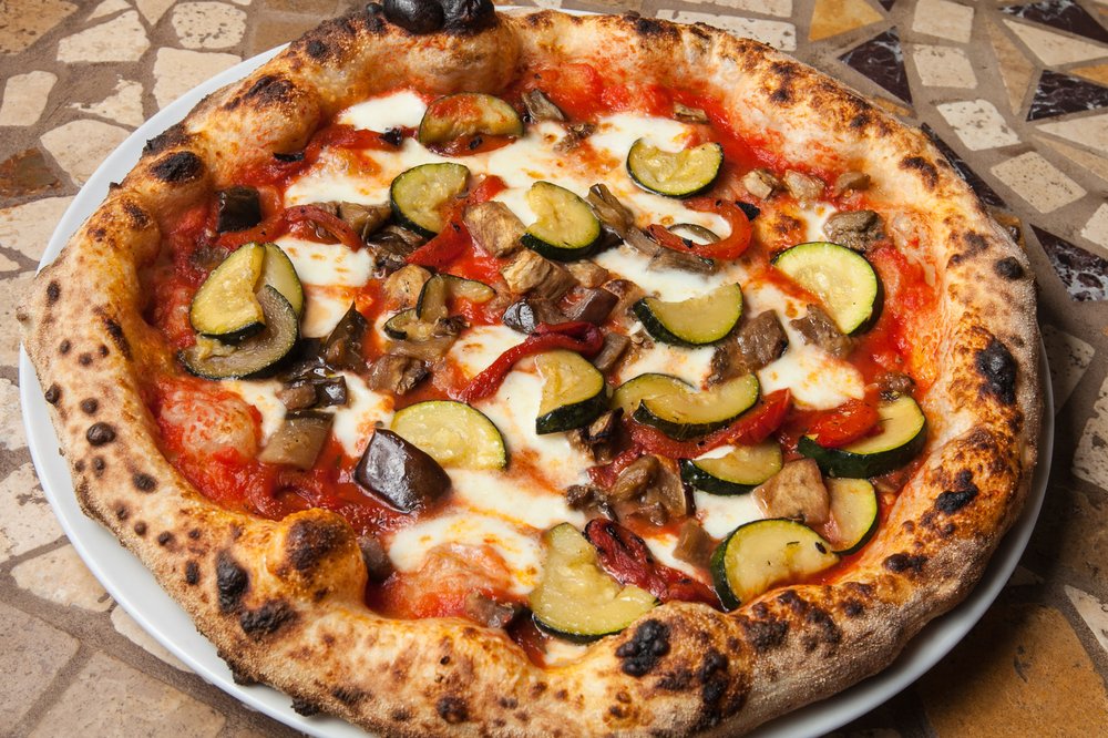 Image of a vegetarian pizza